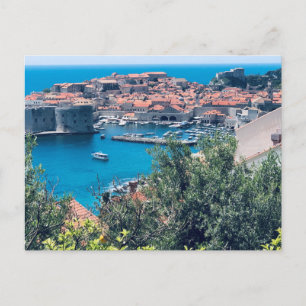 Carte Postale Vue de la vieille ville de Dubrovnik, Croatie