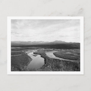Carte Postale Vue de la ville d'Iditarod, Alaska Photographie