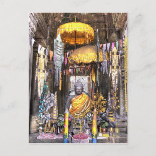 Carte Postale Vue de la zone de l'autel à l'intérieur du temple 