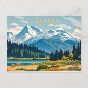 Carte Postale vue de l'alaska