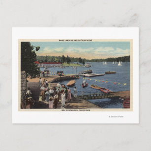 Carte Postale Vue de l'atterrissage en bateau, de la crique de b
