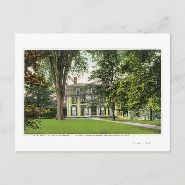 Carte Postale Vue de l'Elm Knoll, Longfellow Réside ici (Devant)