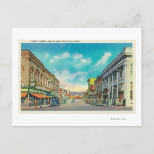 Carte Postale Vue de l'est à partir de Centre Street Pocatello,