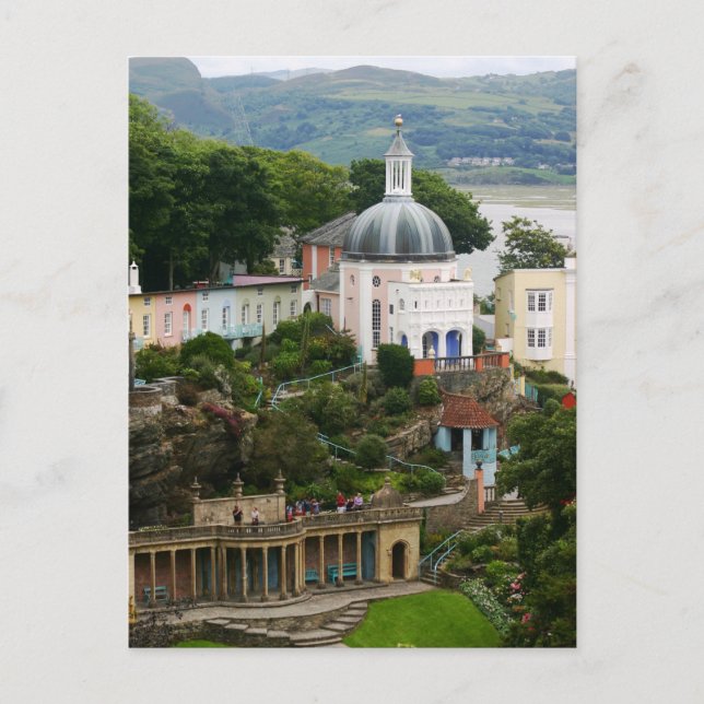 Carte Postale Vue de l'estuaire de Portmeirion Gwynedd, Pays de  (Devant)