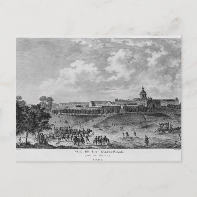 Carte Postale Vue de l'hôpital La Salpetriere (Devant)