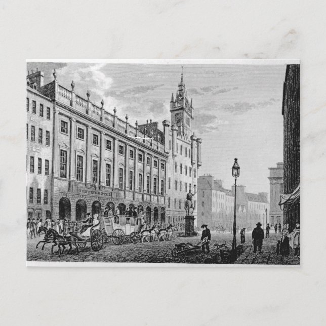 Carte Postale Vue de l'Hôtel de Ville, Échange, Glasgow (Devant)