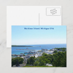 Carte Postale Vue de l'île Mackinac, Michigan États-Unis