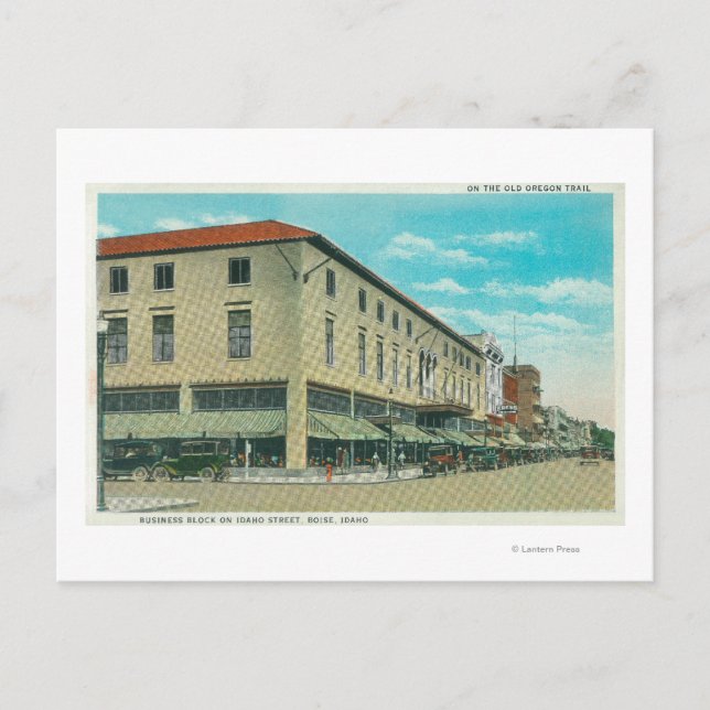 Carte Postale Vue de l'immeuble d'affaires de la rue Idaho (Devant)