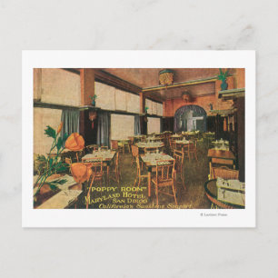 Carte Postale Vue de l'intérieur de la salle Poppy du Maryland H