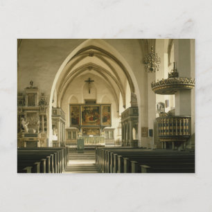 Carte Postale Vue de l'intérieur de l'église avec