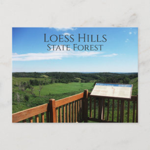 Carte Postale Vue de Loess Hills State Forest Overlook, Iowa