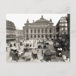 Carte Postale Vue de l'Opéra de Paris, 1890-99