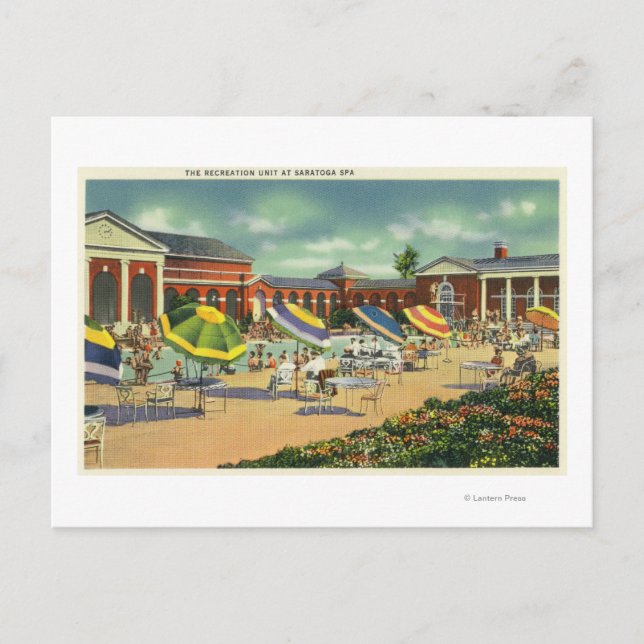 Carte Postale Vue de l'unité de loisirs Spa Saratoga (Devant)