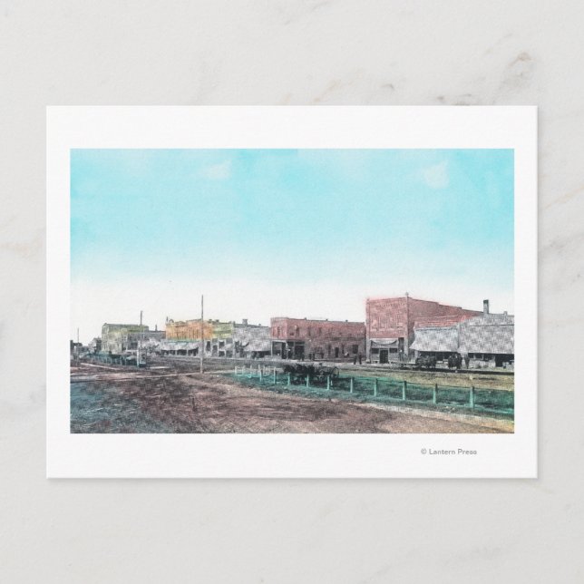 Carte Postale Vue de Main StreetBlackfoot, ID (Devant)
