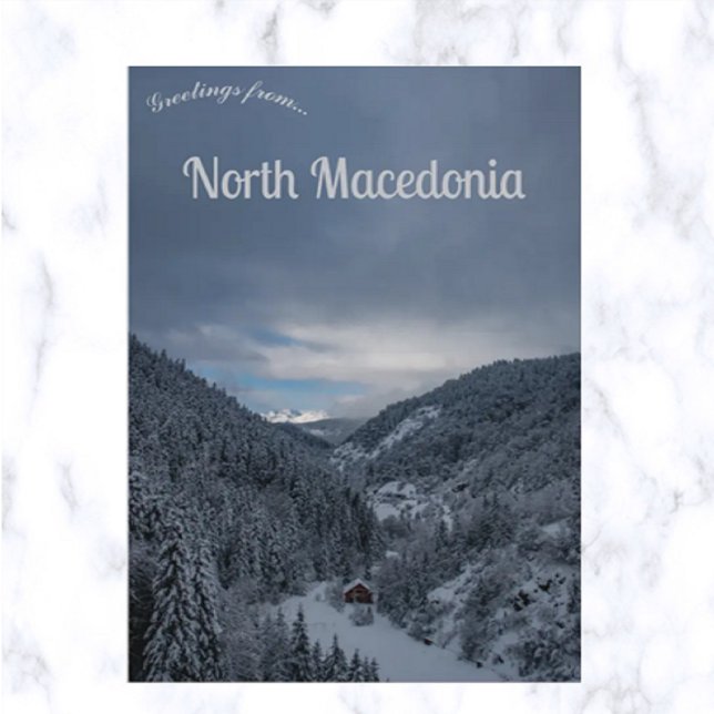 Carte Postale Vue de Mavrovo Macédoine du Nord (Créateur téléchargé)
