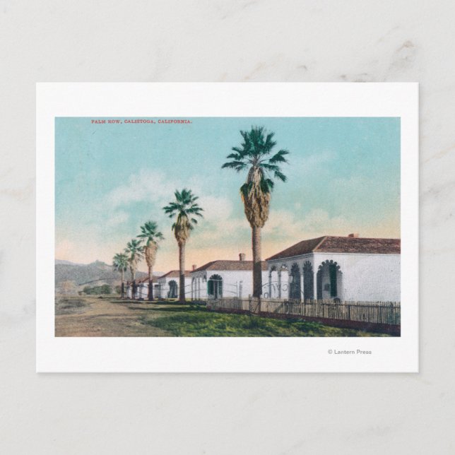 Carte Postale Vue de Palm RowCalistoga, CA (Devant)