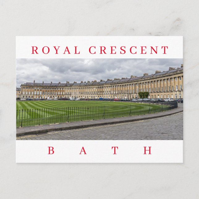 Carte postale vue de Royal Crescent Bath (Devant)