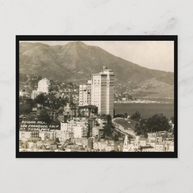 Carte Postale Vue de San Francisco Vintage (Devant)