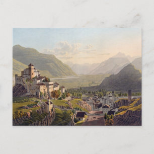 Carte Postale Vue de Sion, illustration de 'Voyage Pittoresqu