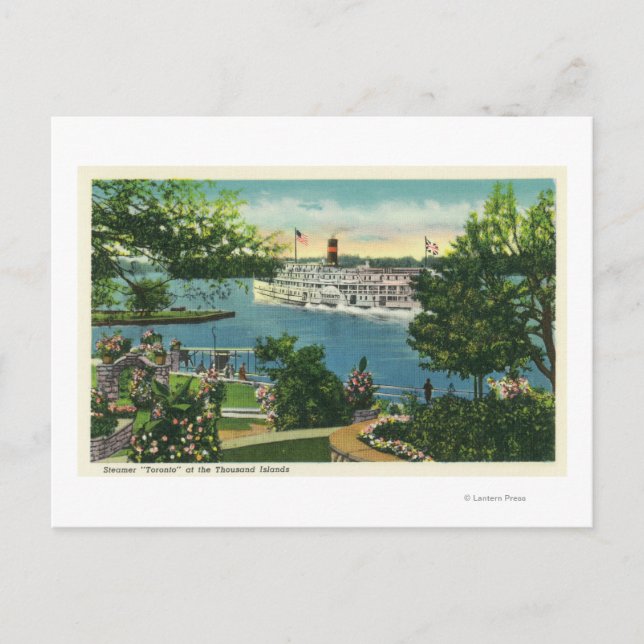 Carte Postale Vue de Toronto Steamer (Devant)