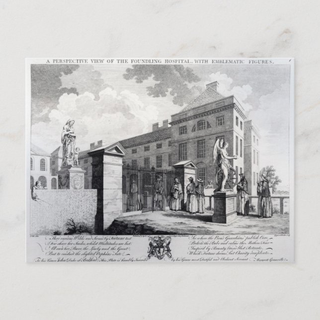 Carte Postale Vue d'ensemble de l'Hôpital Fondateur (Devant)