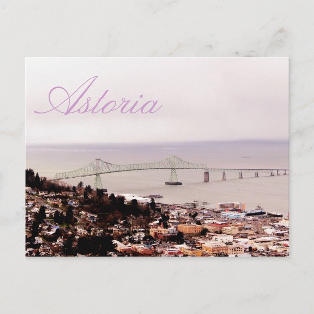 Carte Postale vue depuis la colonne Astoria Pont Astoria-Megler (Devant)