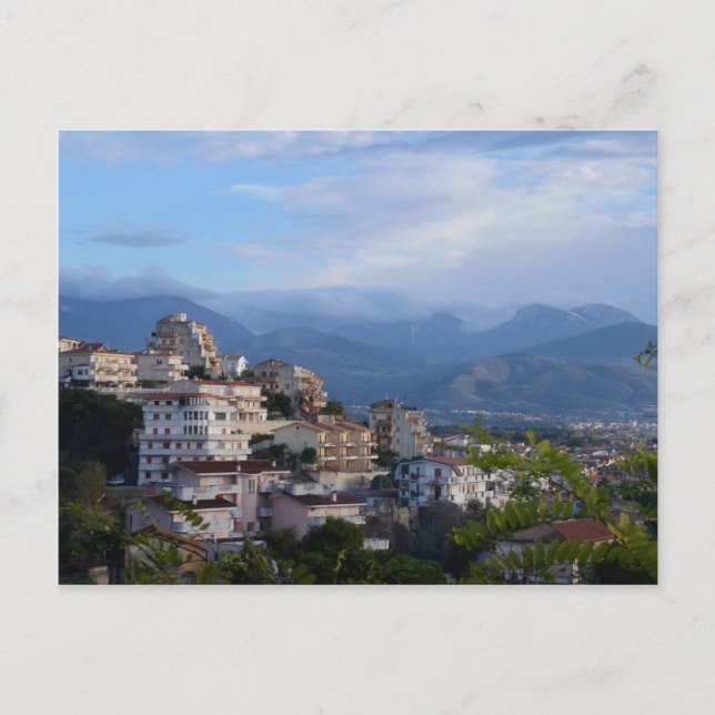 Carte Postale Vue Depuis Une Ville Calabraise (Devant)