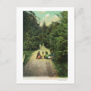 Carte Postale Vue des autochtones dans le parc de la rivière Ind
