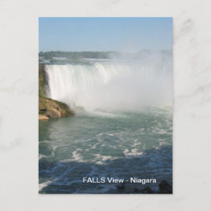 Carte Postale Vue des chutes : Niagara USA Canada