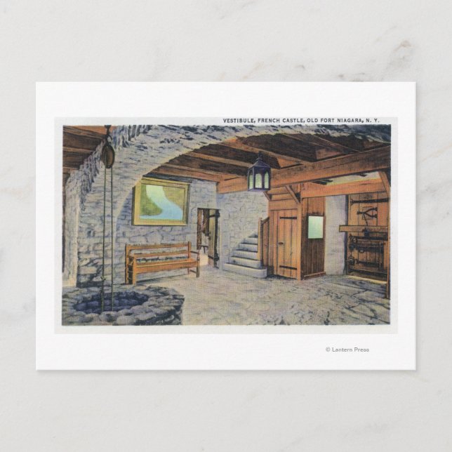 Carte Postale Vue des drapeaux américains, britanniques et franç (Devant)