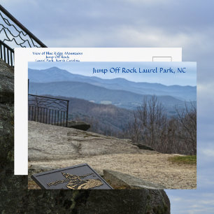 Carte Postale Vue des montagnes Blue Ridge depuis Jump Off Rock 