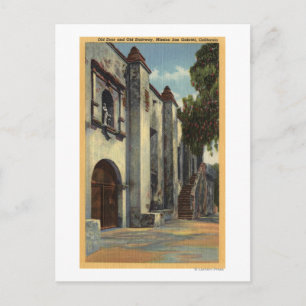 Carte Postale Vue des portes et escaliers de la mission