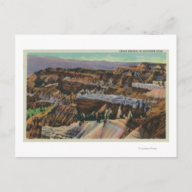 Carte Postale Vue des ruptures de cèdre (Devant)
