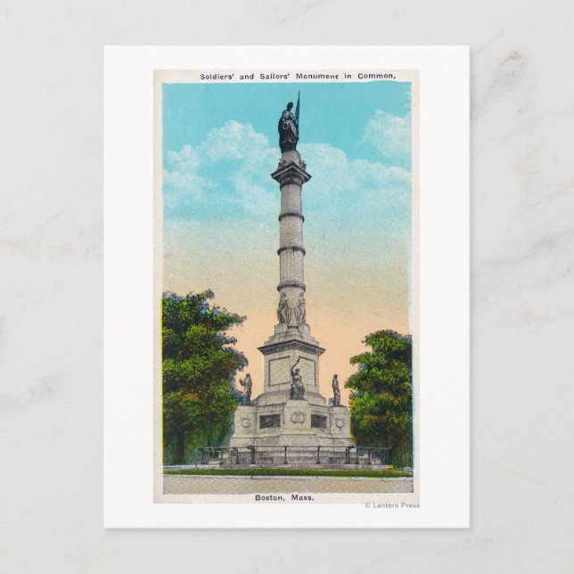 Carte Postale Vue des soldats et des marins (Devant)