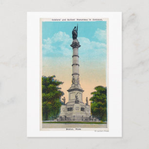 Carte Postale Vue des soldats et des marins