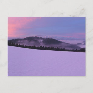 Carte Postale Vue des Tatras d'hiver
