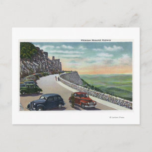 Carte Postale Vue des vieilles voitures sur Whiteface Memorial H