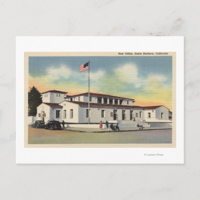 Carte Postale Vue du bureau de poste n° 1 (Devant)