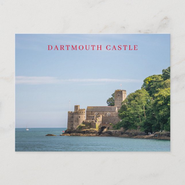 Carte postale vue du château de Dartmouth (Devant)