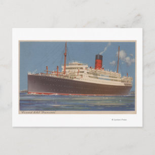 Carte Postale Vue du Cunard R.M.L. Franconia