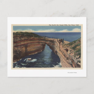Carte Postale Vue du Devil's Pot et des falaises du coucher de s