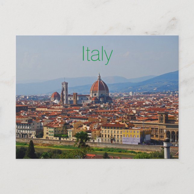 Carte Postale Vue du Duomo de Florence Italie (Devant)