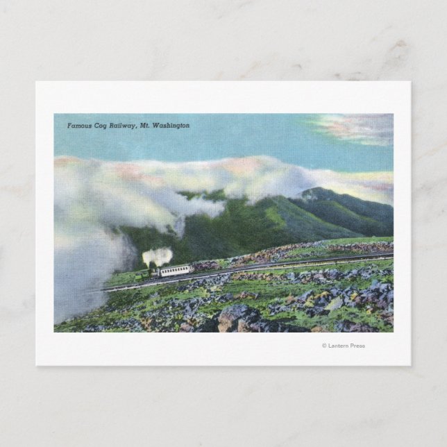 Carte Postale Vue du fameux chemin de fer Cog (Devant)