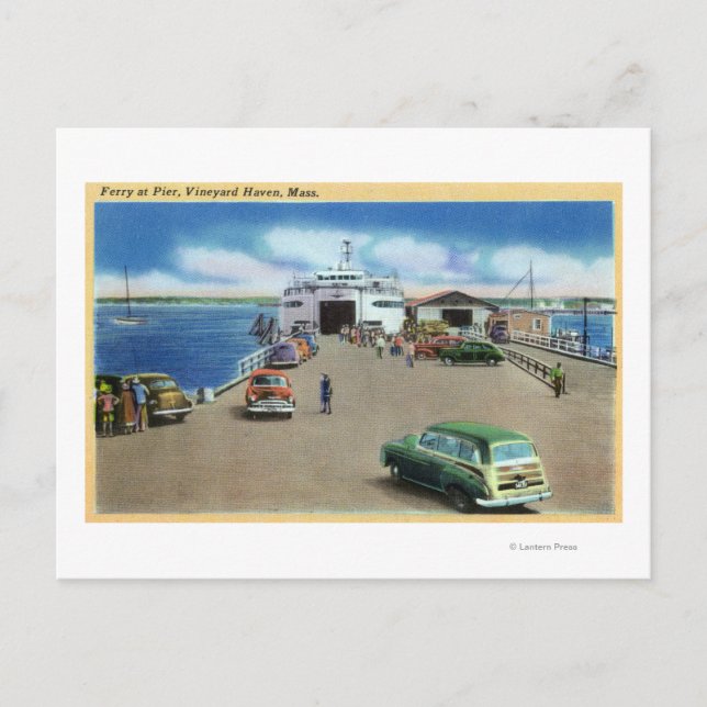 Carte Postale Vue du Ferry au quai (Devant)