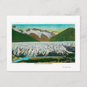 Carte Postale Vue du glacier Spencer, près de Seward, Alaska