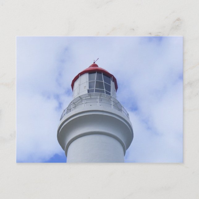 Carte Postale Vue du haut, phare de Split Point. (Devant)