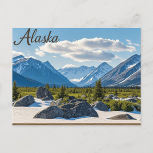 Carte Postale vue du lac alaska