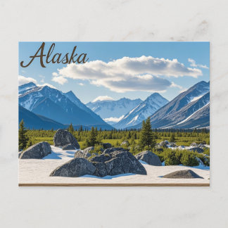 Carte Postale vue du lac alaska