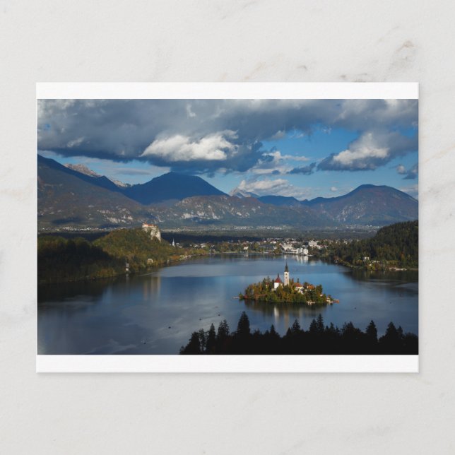 Carte Postale Vue du lac Bled d'Ojstrica (Devant)