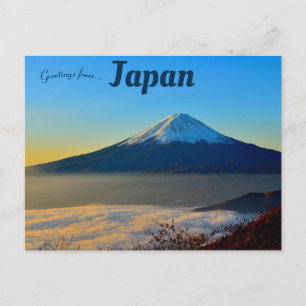 Carte Postale Vue du Mont Fuji Japon